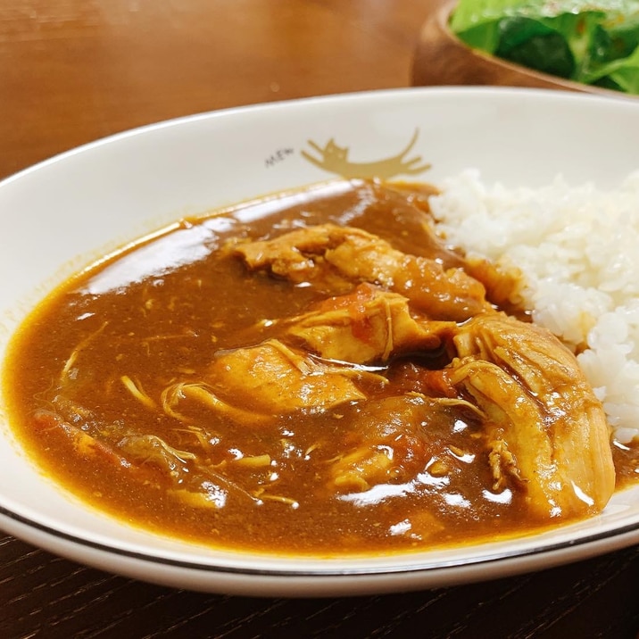 ほろほろ鶏胸肉のチキンカレー